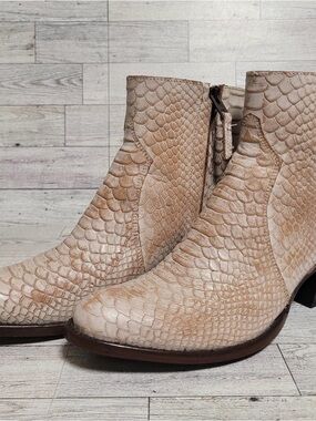 Women's Idyllwind Wings Bone Western Brown Snakeskin Rodeo Cowboy Boots